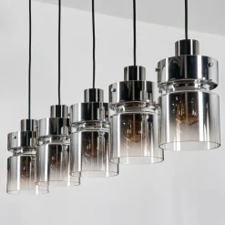 Hasvik Suspension, Suspension Noir, 5 lumières
