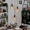 Hasvik Suspension, Suspension Chrome, Noir, 3 lumières
