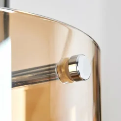 Hasvik Suspension, Suspension Chrome, Noir, 3 lumières