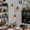 Hasvik Suspension, Suspension Chrome, Noir, 3 lumières