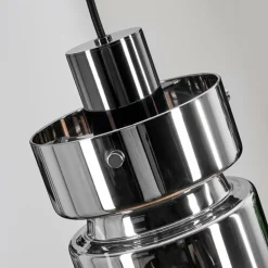 Hasvik Suspension, Suspension Chrome, Noir, 3 lumières