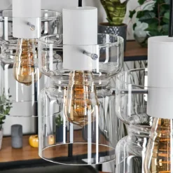 Hasvik Suspension, Suspension Blanc, 3 lumières