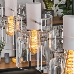 Hasvik Suspension, Suspension Blanc, 3 lumières