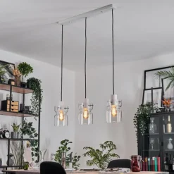 Hasvik Suspension, Suspension Blanc, 3 lumières