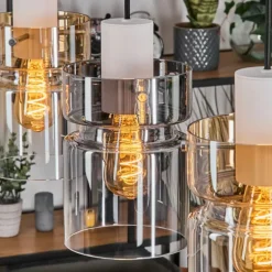 Hasvik Suspension, Suspension Blanc, 3 lumières