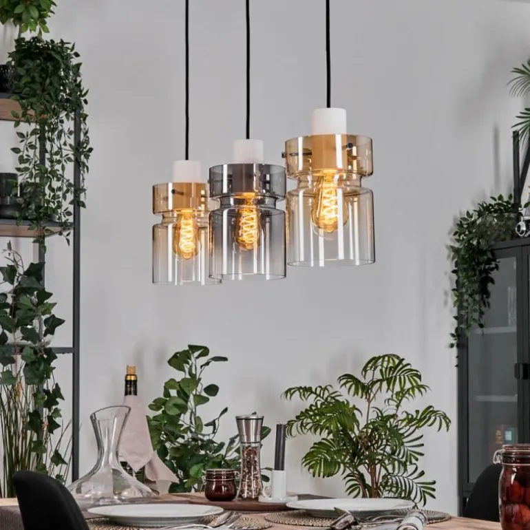 Hasvik Suspension, Suspension Blanc, 3 lumières