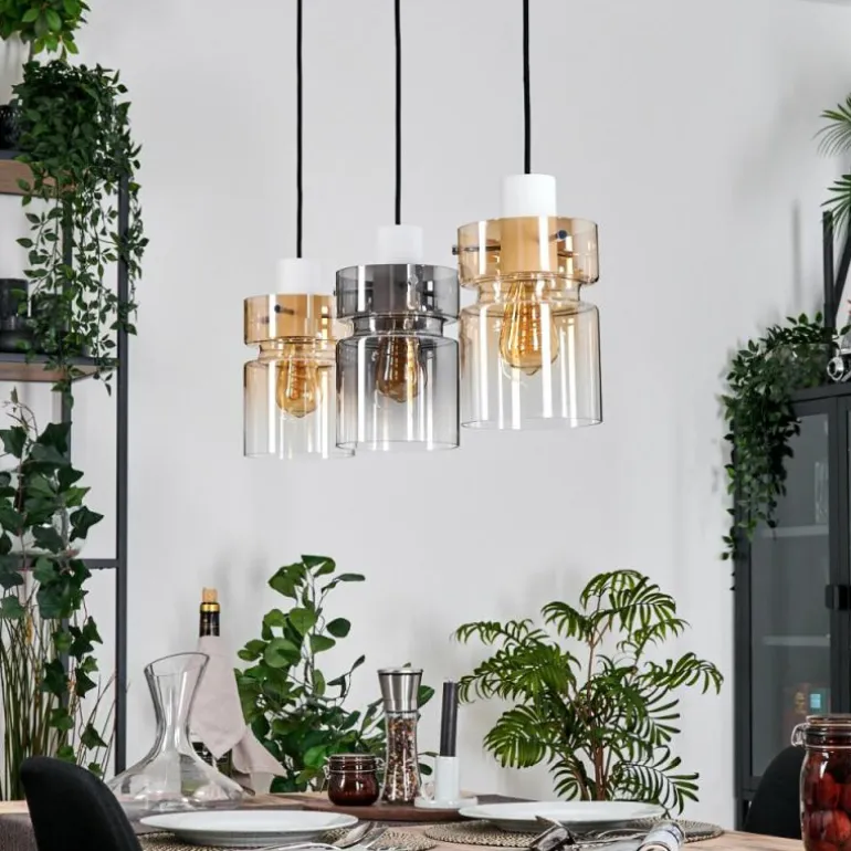 Hasvik Suspension, Suspension Blanc, 3 lumières