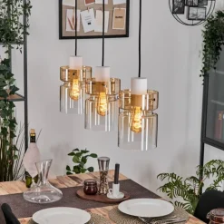Hasvik Suspension, Suspension Blanc, 3 lumières