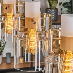 Hasvik Suspension, Suspension Blanc, 3 lumières