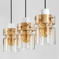 Hasvik Suspension, Suspension Blanc, 3 lumières