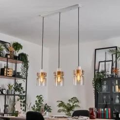 Hasvik Suspension, Suspension Blanc, 3 lumières