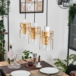 Hasvik Suspension, Suspension Blanc, 3 lumières