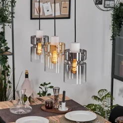 Hasvik Suspension, Suspension Blanc, 3 lumières