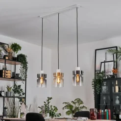 Hasvik Suspension, Suspension Blanc, 3 lumières