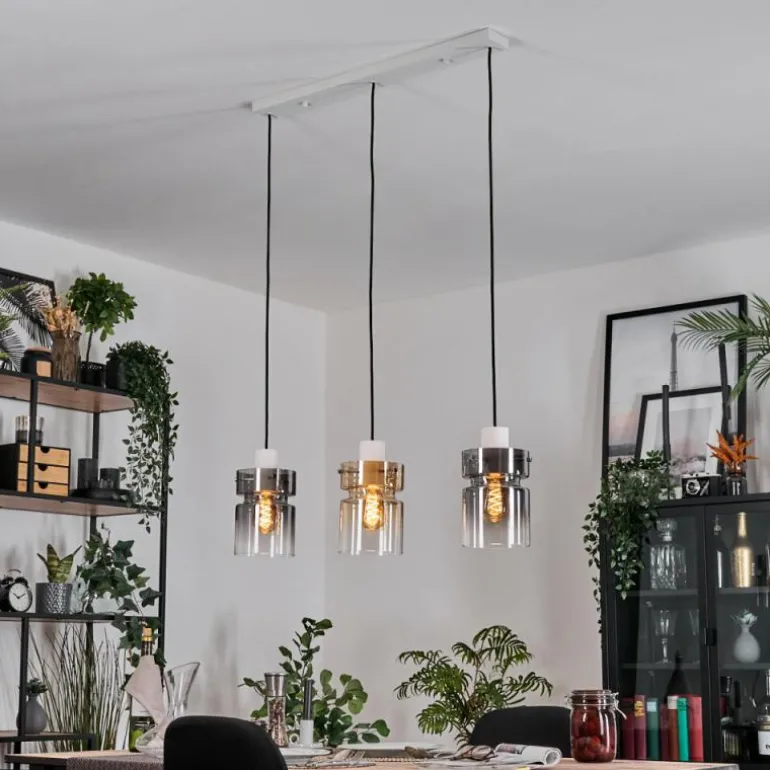 Hasvik Suspension, Suspension Blanc, 3 lumières
