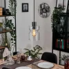 Hasvik Suspension, Suspension Chrome, Noir, 1 lumière