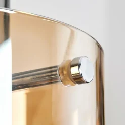 Hasvik Suspension, Suspension Chrome, Noir, 1 lumière