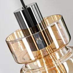 Hasvik Suspension, Suspension Chrome, Noir, 1 lumière