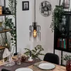 Hasvik Suspension, Suspension Chrome, Noir, 1 lumière