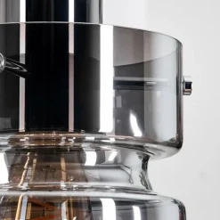 Hasvik Suspension, Suspension Chrome, Noir, 1 lumière