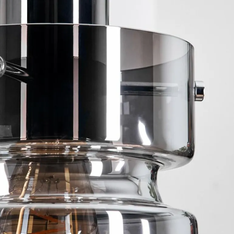 Hasvik Suspension, Suspension Chrome, Noir, 1 lumière