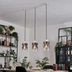 Hasvik Suspension, Suspension Blanc, 3 lumières