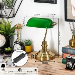 Havsta Lampe de bureau, Lampe à poser Laiton, 1 lumière
