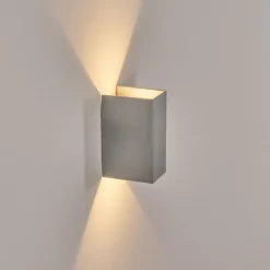 Hoods Lampe murale d´extérieur, Luminaire Up & Down, Applique murale LED Argenté, 1 lumière