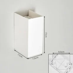 Hoods Lampe murale d´extérieur, Luminaire Up & Down, Applique murale LED Blanc, 1 lumière