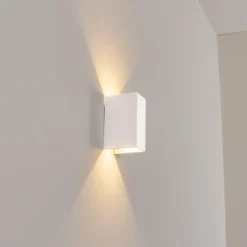 Hoods Lampe murale d´extérieur, Luminaire Up & Down, Applique murale LED Blanc, 1 lumière