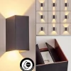 Hoods Lampe murale d´extérieur, Luminaire Up & Down, Applique murale LED Cuivre, Noir, 1 lumière