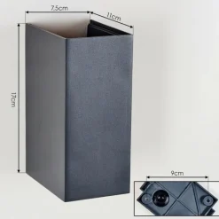 Hoods Lampe murale d´extérieur, Luminaire Up & Down, Applique murale LED Anthracite, 1 lumière