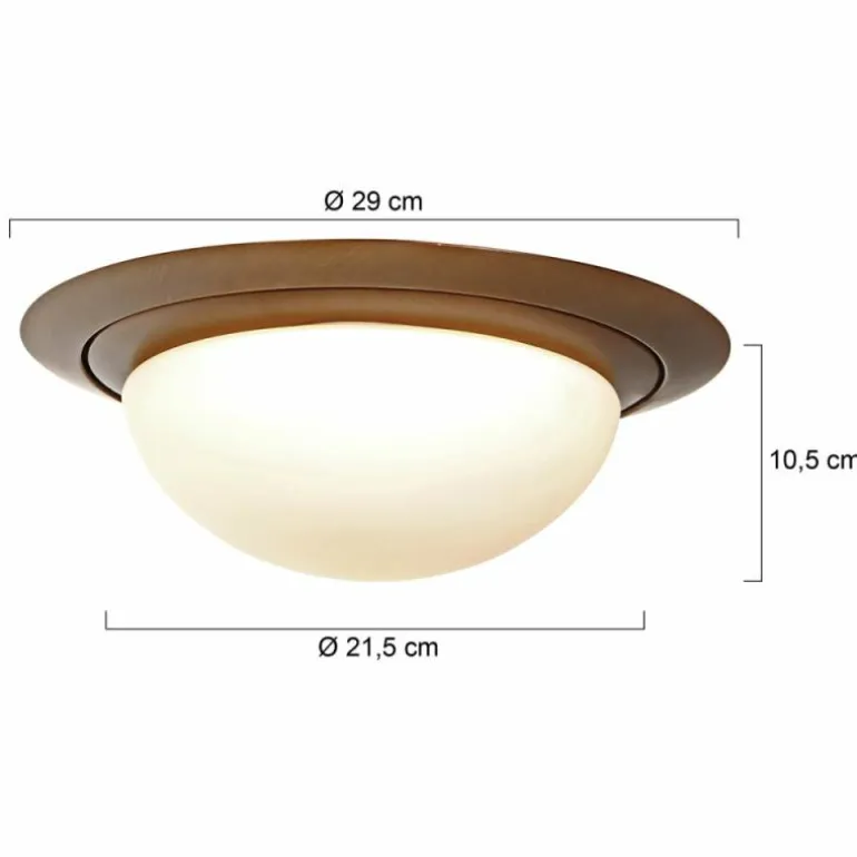 Ikaro Plafonnier Luminaires Steinhauer LED Bronze, 1 lumière
