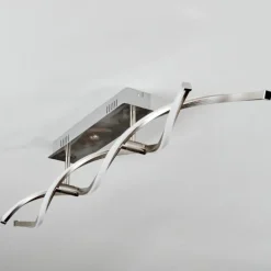 Imatro Plafonnier LED Nickel mat, Argenté, 2 lumières
