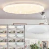Junor Plafonnier LED Blanc, 1 lumière, Télécommandes