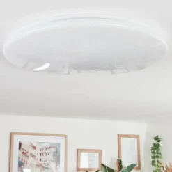 Junor Plafonnier LED Blanc, 1 lumière, Télécommandes