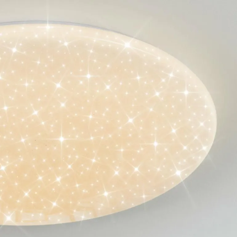 Junor Plafonnier LED Blanc, 1 lumière, Télécommandes