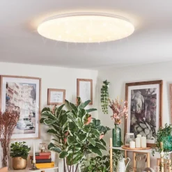 Junor Plafonnier LED Blanc, 1 lumière, Télécommandes
