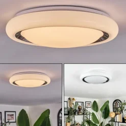 Kaas Plafonnier LED Noir, Blanc, 1 lumière