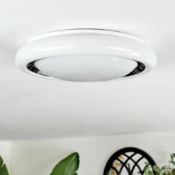 Kaas Plafonnier LED Noir, Blanc, 1 lumière