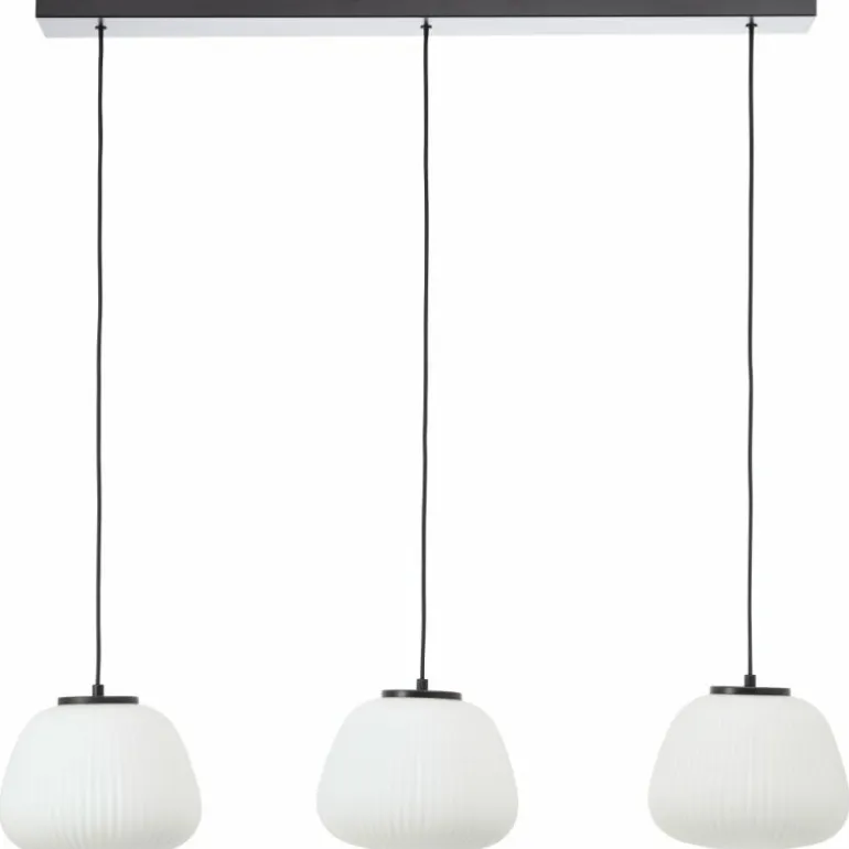 Kaizen Suspension Luminaires Brilliant Noir, 3 lumières
