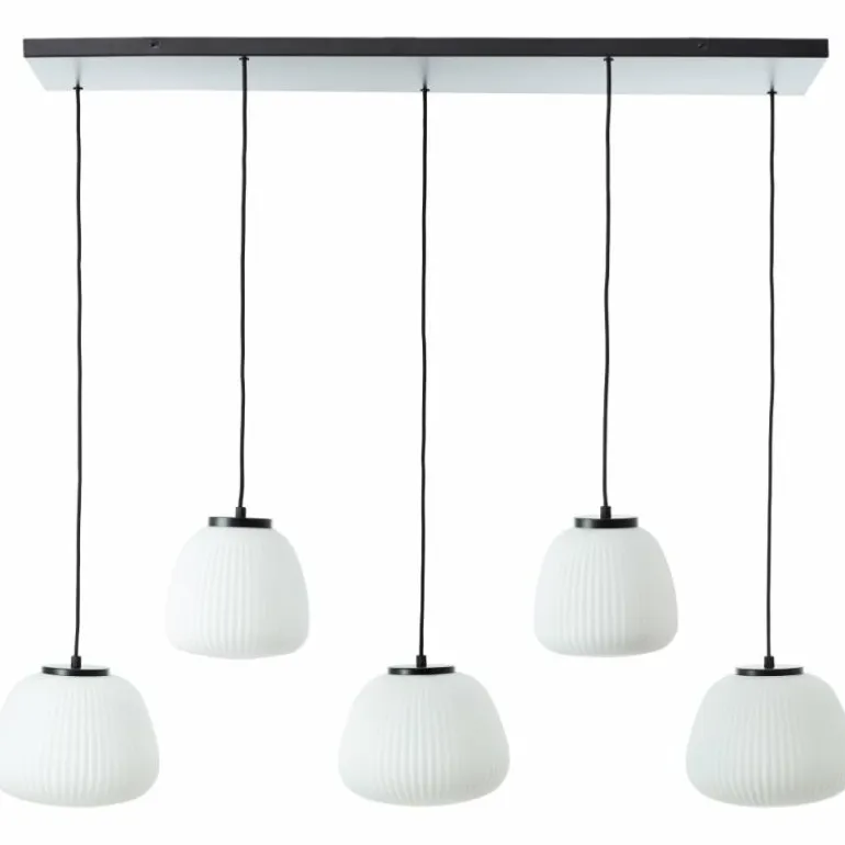 Kaizen Suspension Luminaires Brilliant Noir, 5 lumières