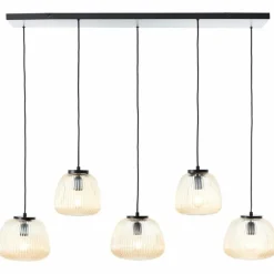 Kaizen Suspension Luminaires Brilliant Noir, 5 lumières