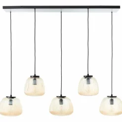 Kaizen Suspension Luminaires Brilliant Noir, 5 lumières