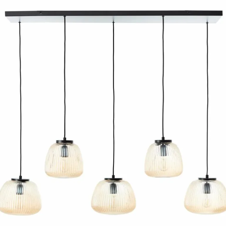 Kaizen Suspension Luminaires Brilliant Noir, 5 lumières