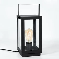 Karan Lampe à poser Noir, 1 lumière