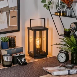 Karan Lampe à poser Noir, 1 lumière