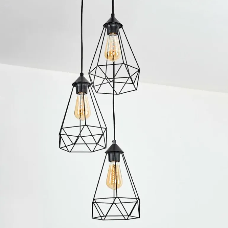 Kigali Suspension, Suspension Noir, 3 lumières