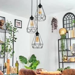 Kigali Suspension, Suspension Noir, 3 lumières