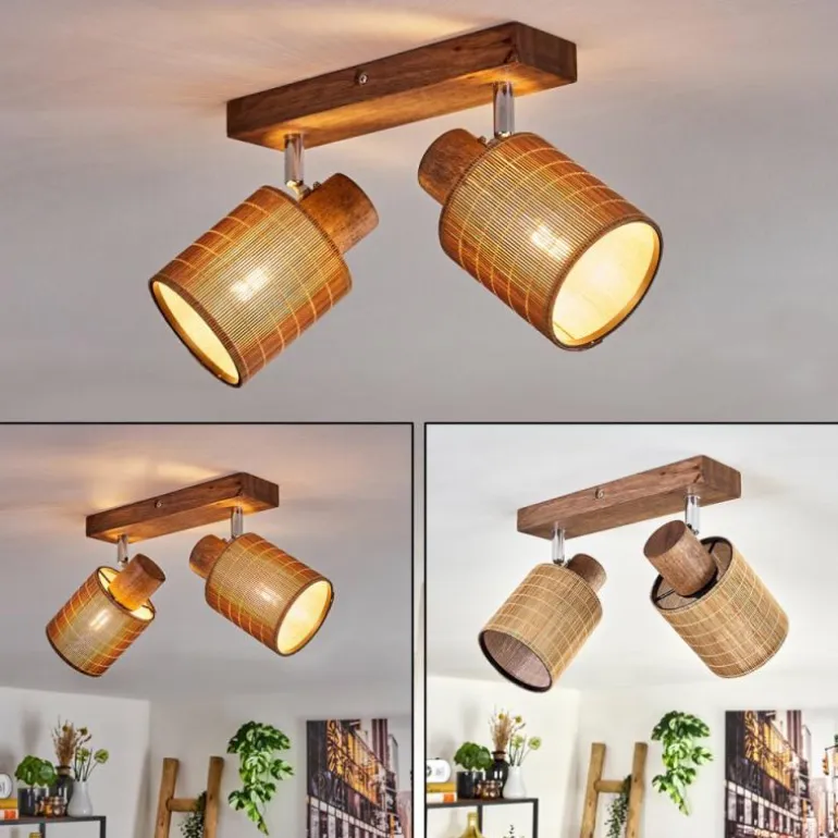 Kinnared Plafonnier Chrome, Écru, 2 lumières